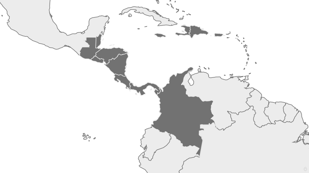 Map of Central America
