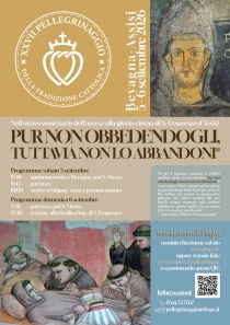 Locandina Pellegrinaggio Bevagna-Assisi 2026